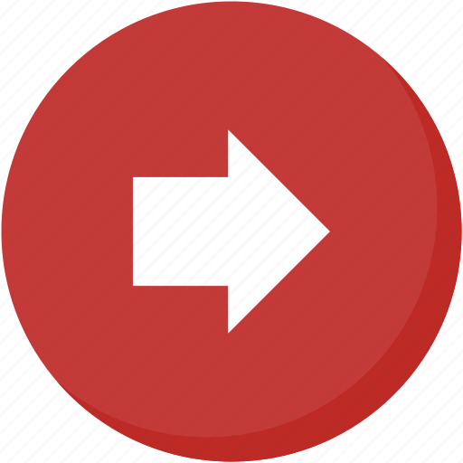 Arrow, circle, direction, navigation, red, right icon - Download on Iconfinder