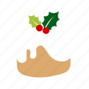 pudding, christmas, dessert, celebration