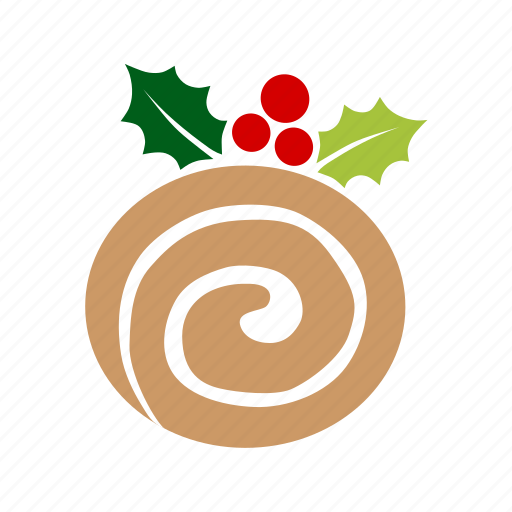Roll, log, cake, christmas, dessert, yule icon - Download on Iconfinder
