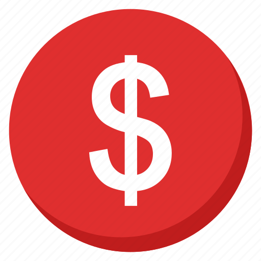Investment, money, red, cash, currency, finance, payment icon - Download on Iconfinder