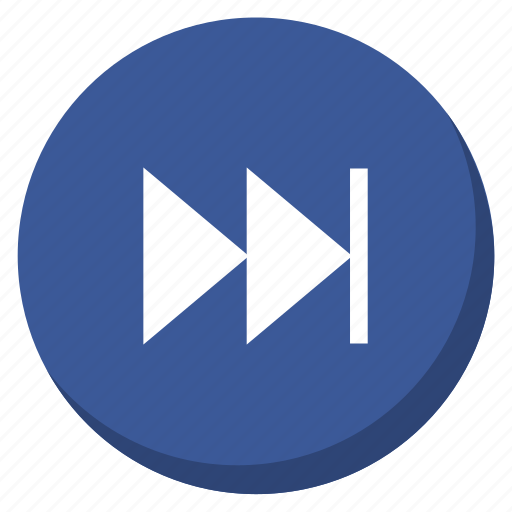 Darkblue, next, song, direction, music, player, right icon - Download on Iconfinder