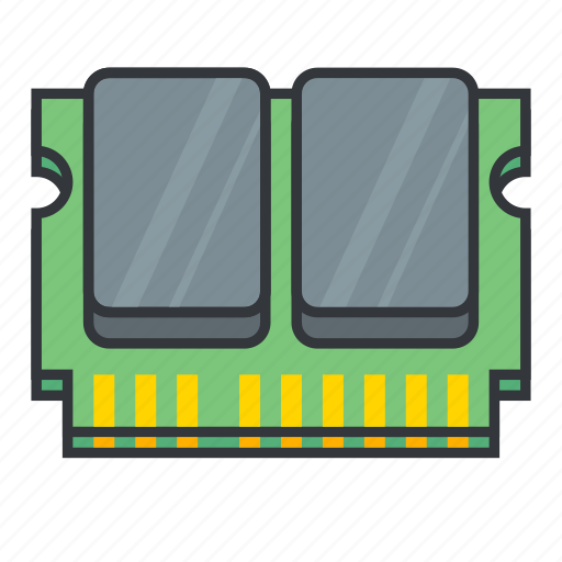 Computer memory, data, hardware, memory, memory module, ram icon icon - Download on Iconfinder