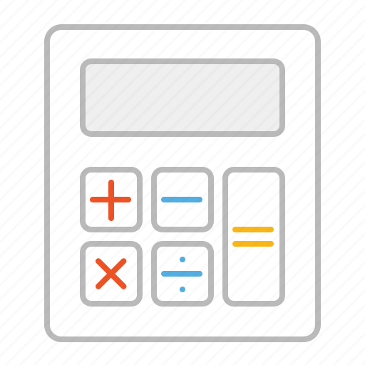 Calculate, calculator, number, multiply, stroke, plus, device icon - Download on Iconfinder