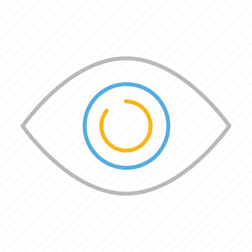 Eyes, eye, watch, see, stroke, line, view icon - Download on Iconfinder