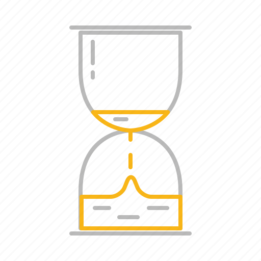 Minute glass, stroke, time, line, egg timer, hourglass icon - Download on Iconfinder