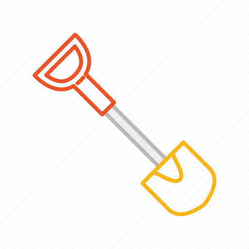 Shovel, garden, tool, dig, stroke, line, work icon - Download on Iconfinder