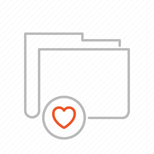 Heart, love, favourite, favorite, file, folder, document icon - Download on Iconfinder