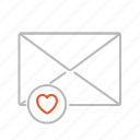 heart, message, love, favourite, communication, favorite, important, mail, line, email