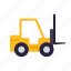 equipment, forklift, industry, machinery, transport, vehicle, warehouse 