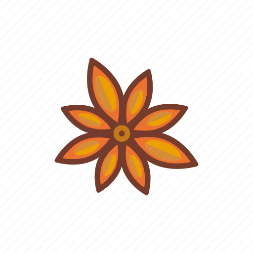 Condiment, dried, food, ingredients, seasoning, spices, star anise icon - Download on Iconfinder
