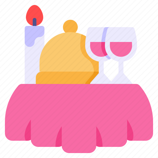 Dinner table, restaurant, dine, valentines day icon - Download on Iconfinder