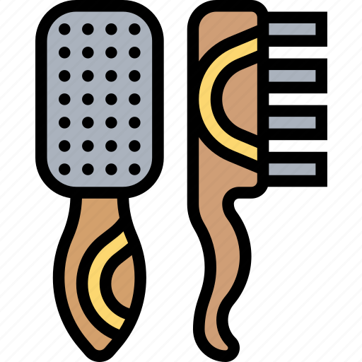 Brush, combing, back, salon, beauty icon - Download on Iconfinder