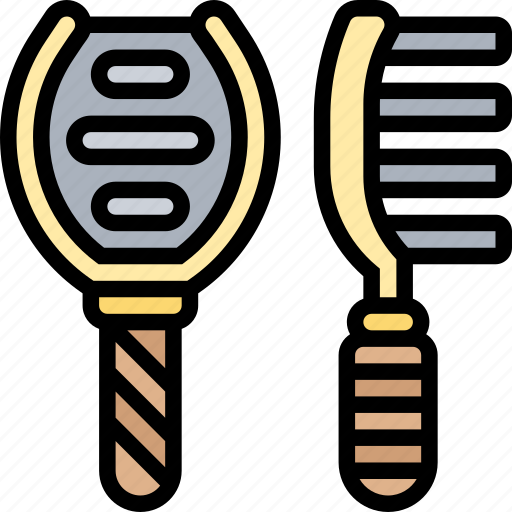 Brush, curved, detangling, hair, care icon - Download on Iconfinder