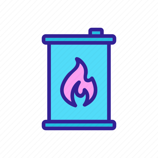 Caution, combustible, danger, energy, flammable, material, warning icon - Download on Iconfinder