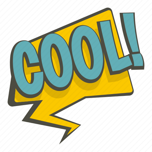 Bubble, cool, exclamation, expression, speech, text, word sticker - Download on Iconfinder