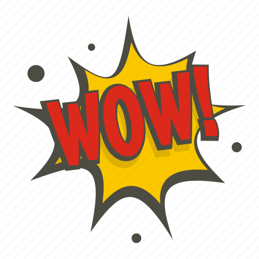 Art, comic, exclamation, expression, text, word, wow sticker - Download on Iconfinder