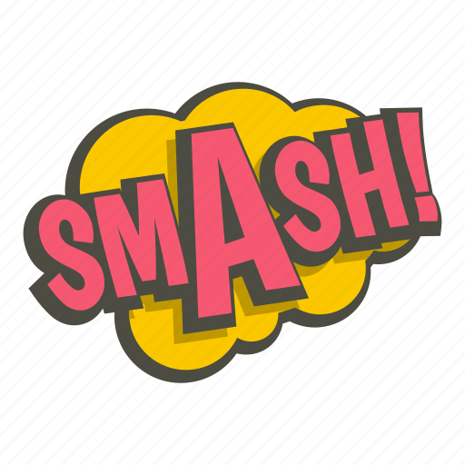 Art, comic, exclamation, expression, smash, text, word sticker - Download on Iconfinder