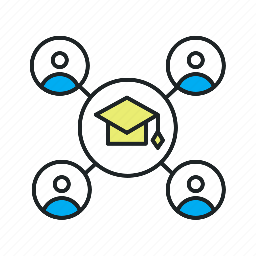 Alumnus, audience, class, education, graduate, group, students icon - Download on Iconfinder