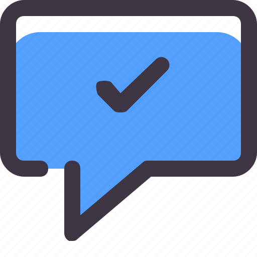 Chat, check, comment, conversation, message icon - Download on Iconfinder