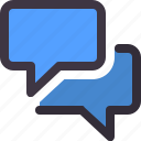 chat, comment, conversation, dialogue, message