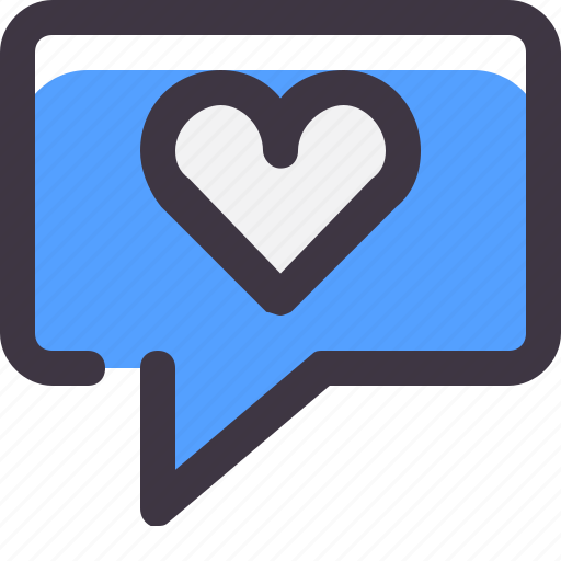 Chat, comment, conversation, heart, love, message icon - Download on Iconfinder