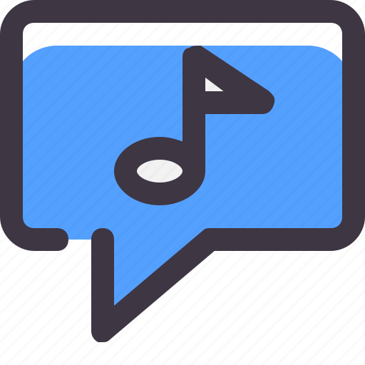 Chat, comment, conversation, message, music icon - Download on Iconfinder