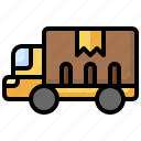 delivery, truck, lorry, mover, transportation, vehicle