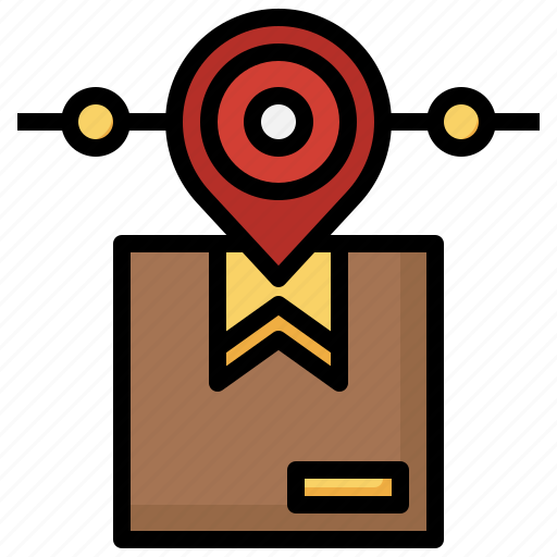 Tracking, shipping, delivery, location, mark, box, placeholder icon - Download on Iconfinder