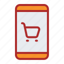 phone, cart, app, shop