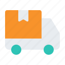delivery, package, car, deliver