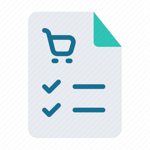 Shopping, list, order, checked icon - Download on Iconfinder