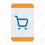 phone, cart, app, shop 