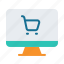 desktop, cart, shop, online 