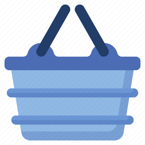 Basket, shopping, commerce, and, store, supermarket, container icon - Download on Iconfinder