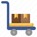 trolley, procurement, parcels, shipping, delivery, cart, box