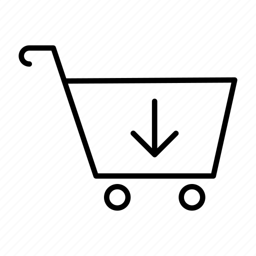 Basket, cart, down, download, shopping icon - Download on Iconfinder