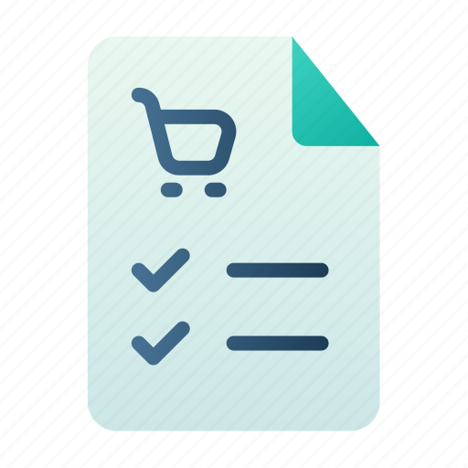 Shopping, list, order, checked icon - Download on Iconfinder