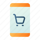 phone, cart, app, shop