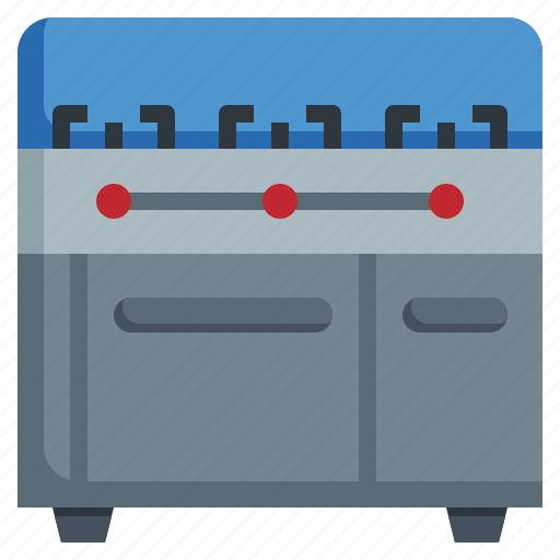 Gas, stove, kitchen, cooking, kitchenware, commercial icon - Download on Iconfinder