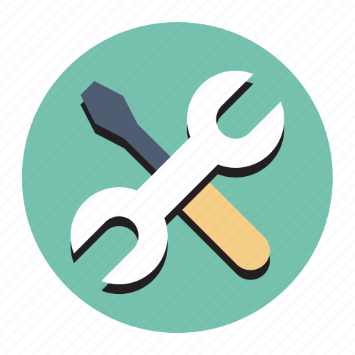 App, colored, maintenance, round, setting, tools icon - Download on Iconfinder