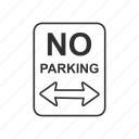 car, no, no parking, parking, signs, traffic, warning