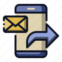 smartphone, share, mail, message, forward
