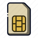 card, mobile, phone, chip, sim
