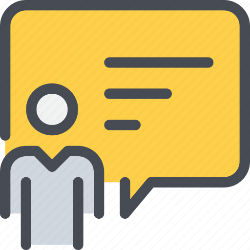 Business, communication, people, person, speech bubble, talk icon - Download on Iconfinder