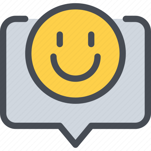 Communication, happy, message, speech bubble, talk icon - Download on Iconfinder