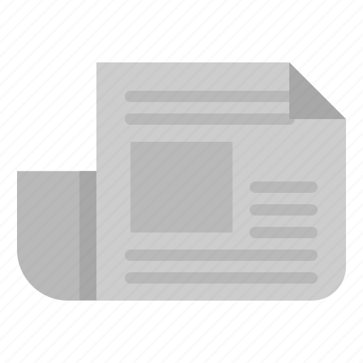 Interface, journal, news, newspaper, report icon - Download on Iconfinder