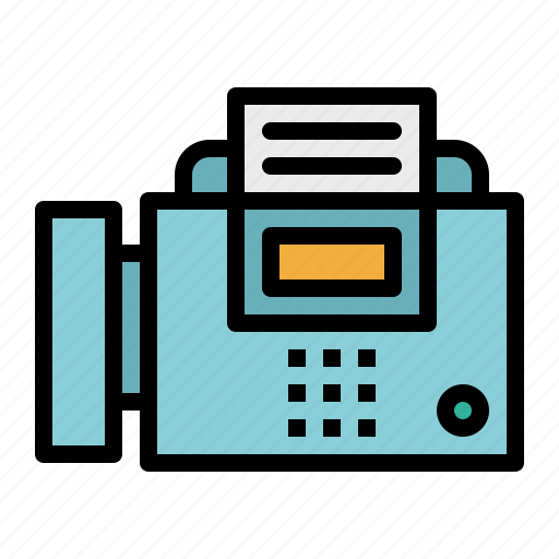 Fax, material, office, phone, technology, telephone icon - Download on Iconfinder