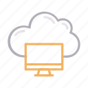 cloud, communication, database, lcd, screen
