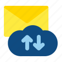 cloud, communication, connection, envelope, mail, message