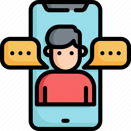 Mobile, communication, conversation, smartphone, online, video, call icon - Download on Iconfinder